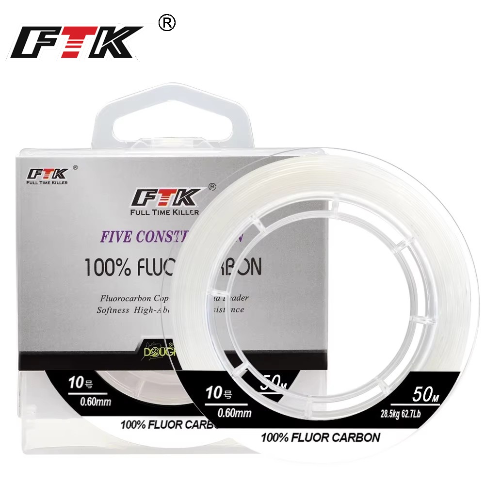 Fluorocarbon Line - Senar Pancing Serat Karbon 100% 50M