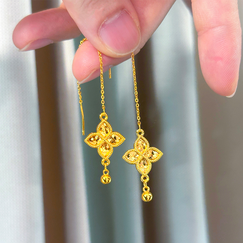 Freshwater Line - Anting-anting Rumbai Manik-manik Berbentuk Daun Semanggi