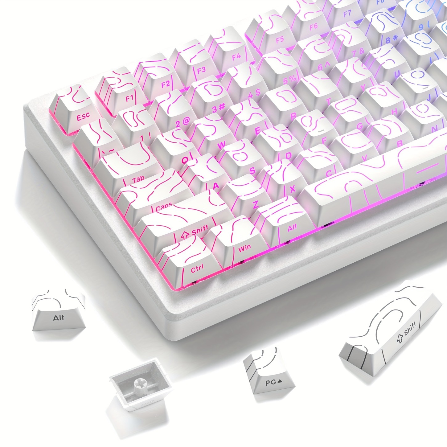 2026 Contour Line PBT Keycaps  - Tippet Line ulasan dan harga