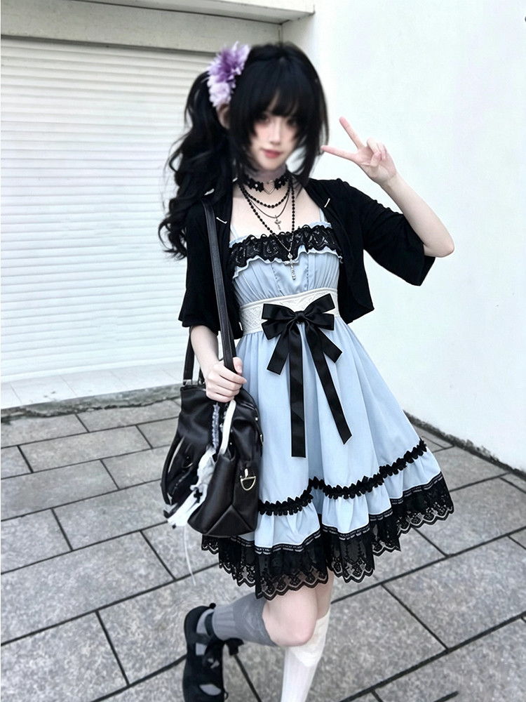 Gaun Dua Potong Lolita Jepang  - Fly Line ulasan dan harga