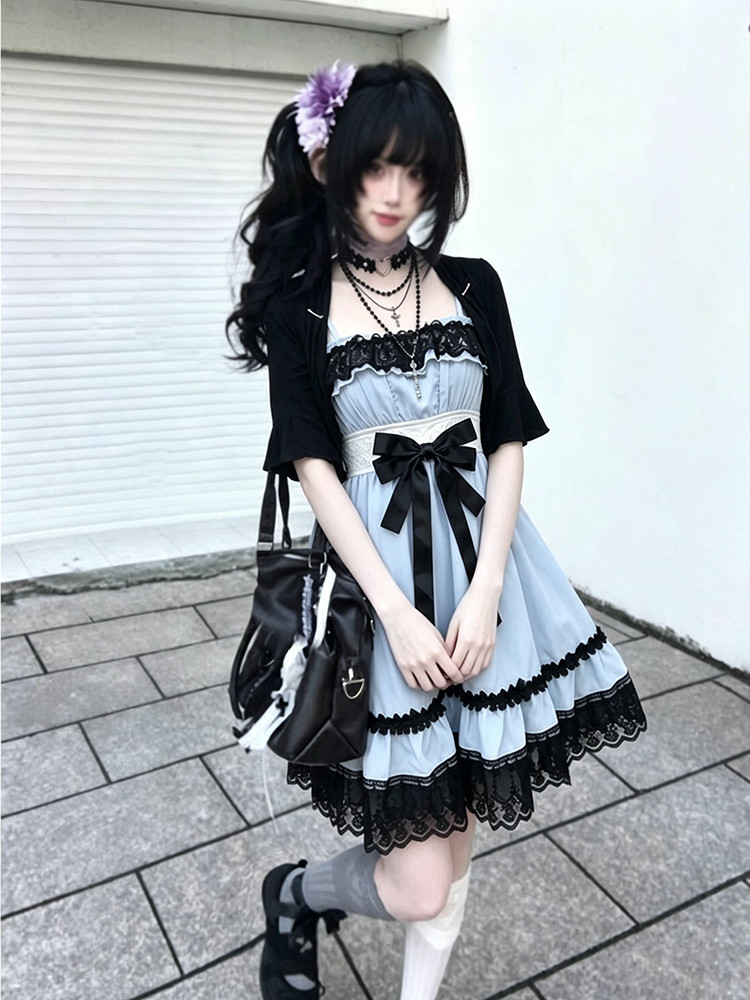 Gaun Dua Potong Lolita Jepang  - Fly Line ulasan dan harga