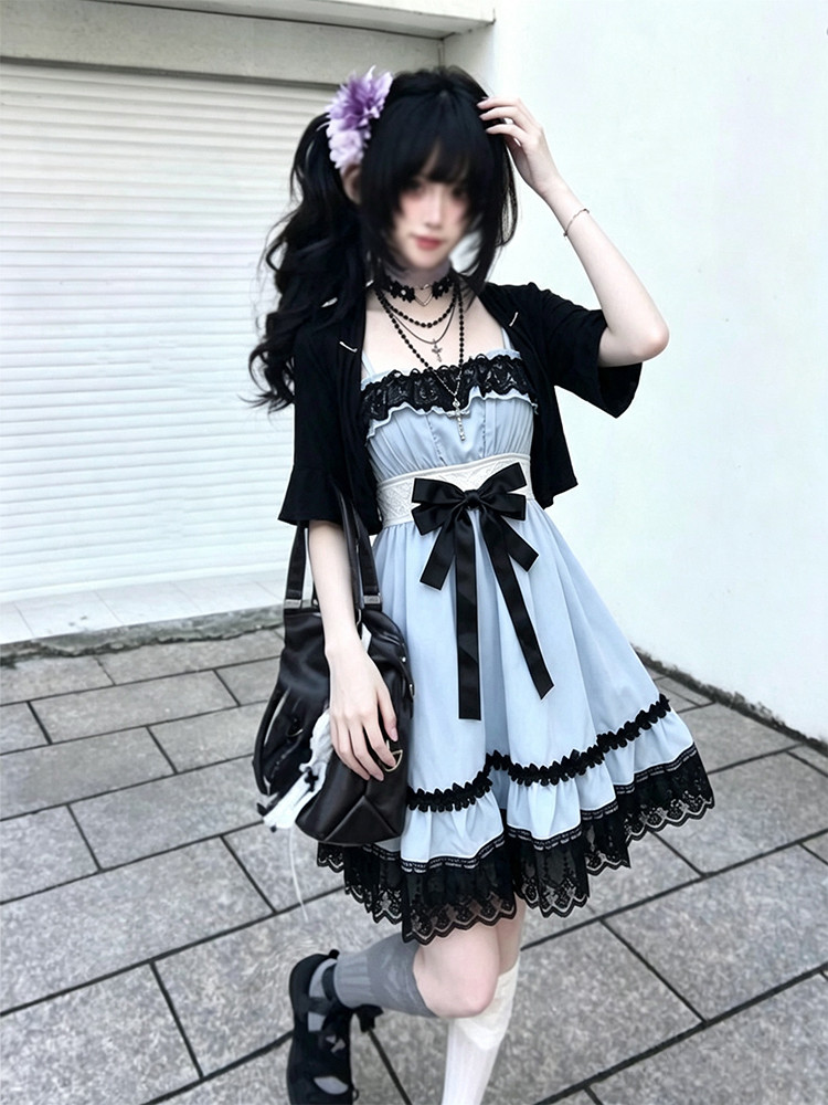 Gaun Dua Potong Lolita Jepang  - Fly Line ulasan dan harga